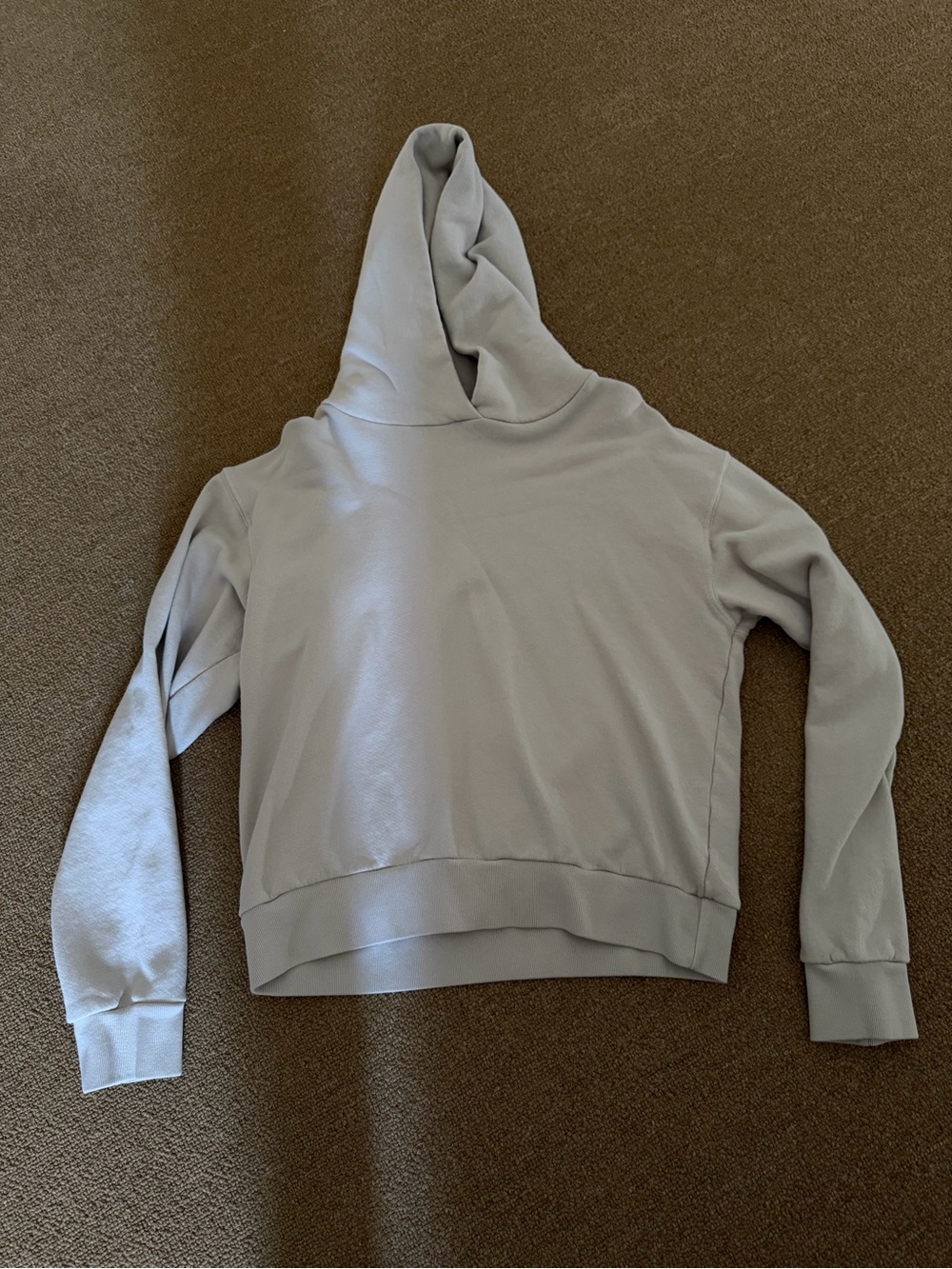 perfectwhitetee Women's Light Gray Hoodie Pullover